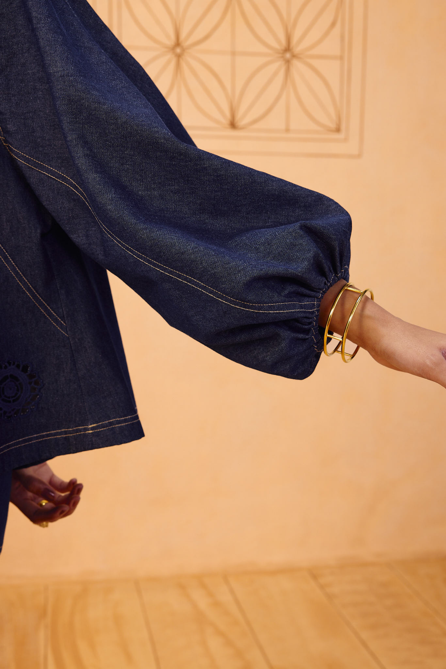 The Jaali Sustainable Denim Top