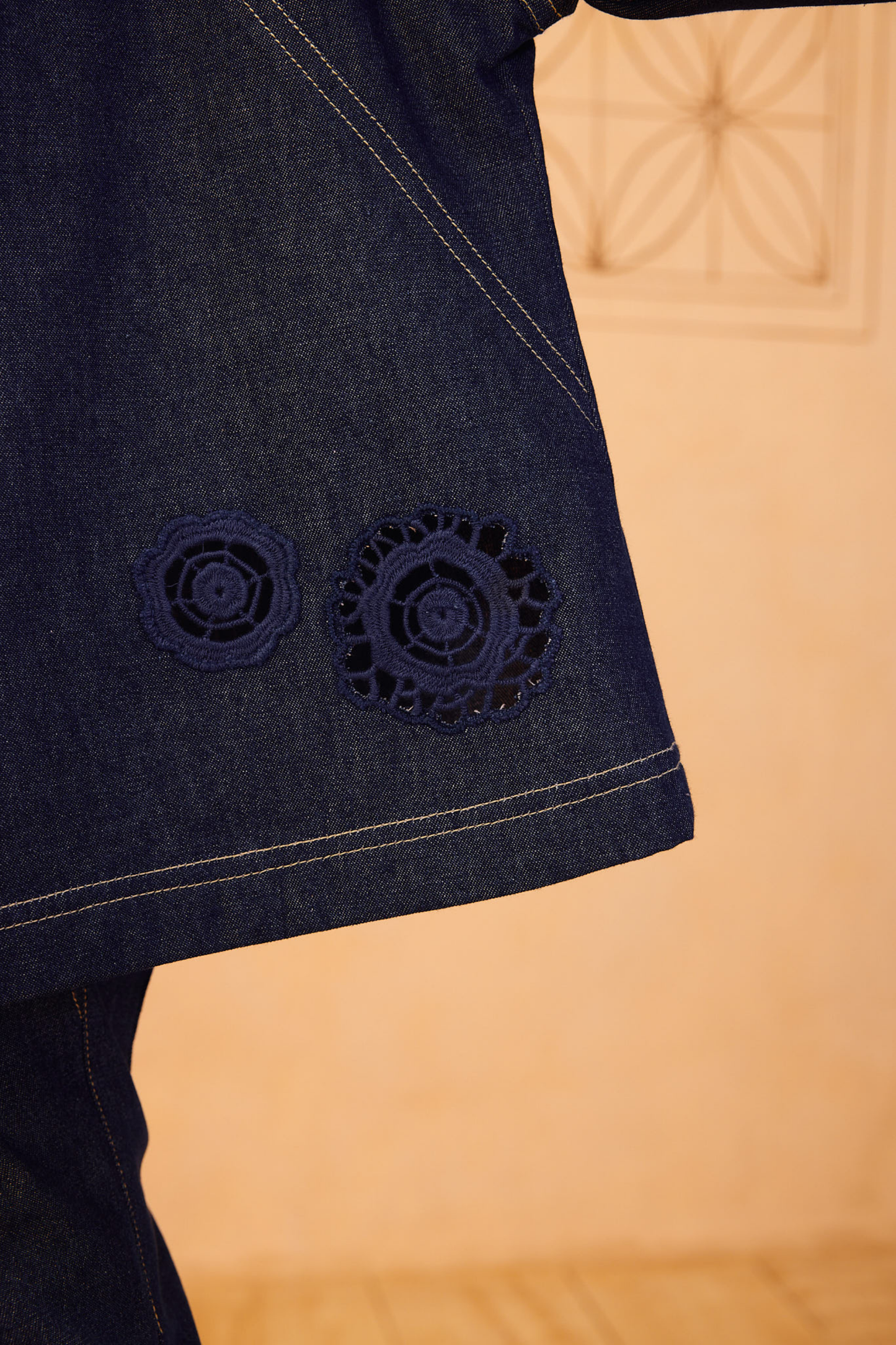 The Jaali Sustainable Denim Top