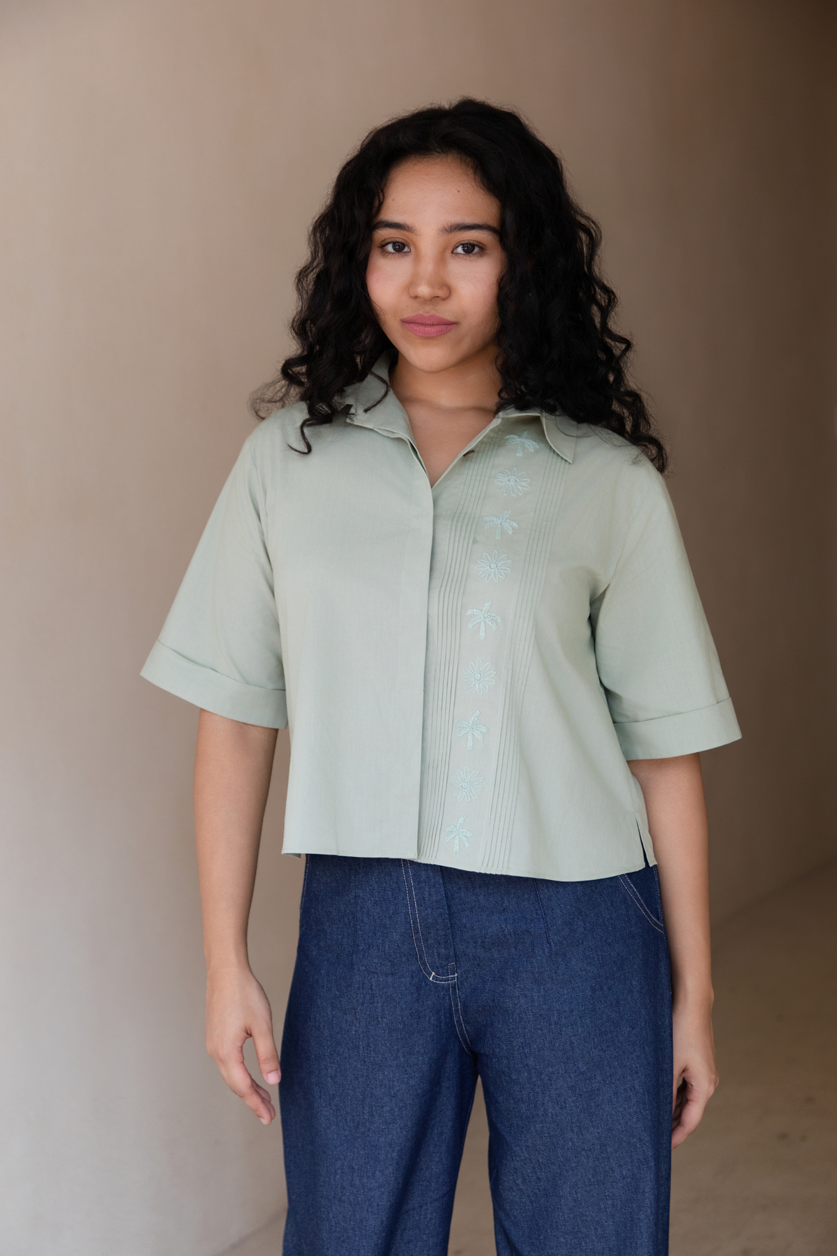 The Mint Palm Organic Cotton Shirt
