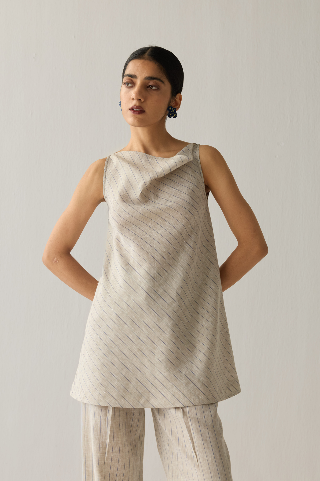 The Ripple Linen Top