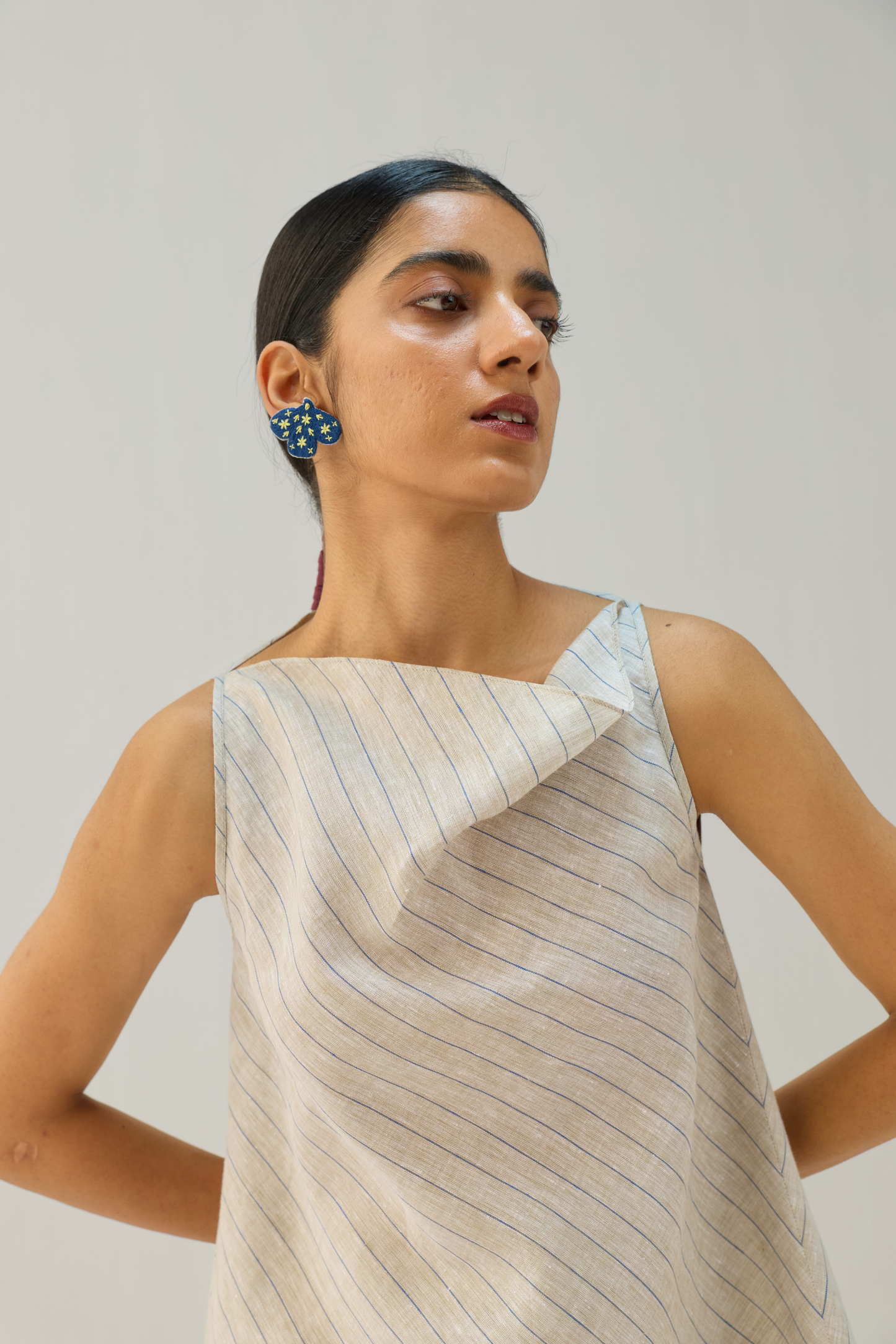 The Ripple Linen Top