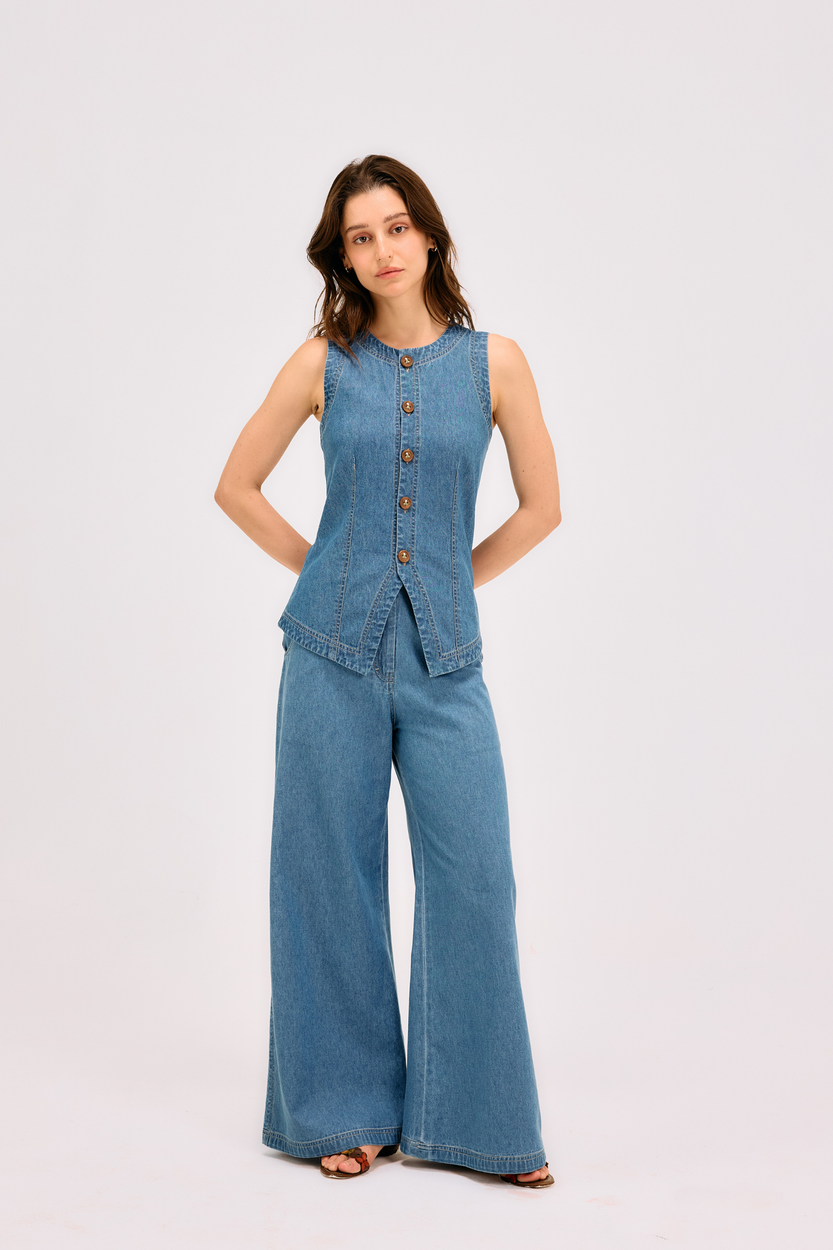 The Rooted Sustainable Denim Waistcoat