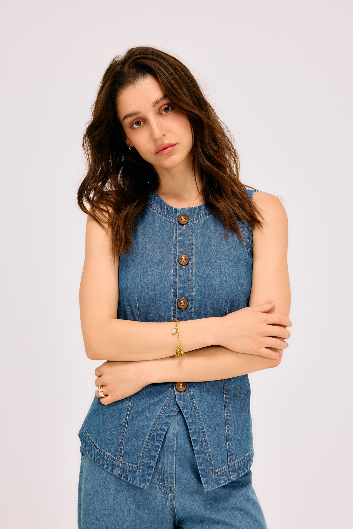 The Rooted Sustainable Denim Waistcoat