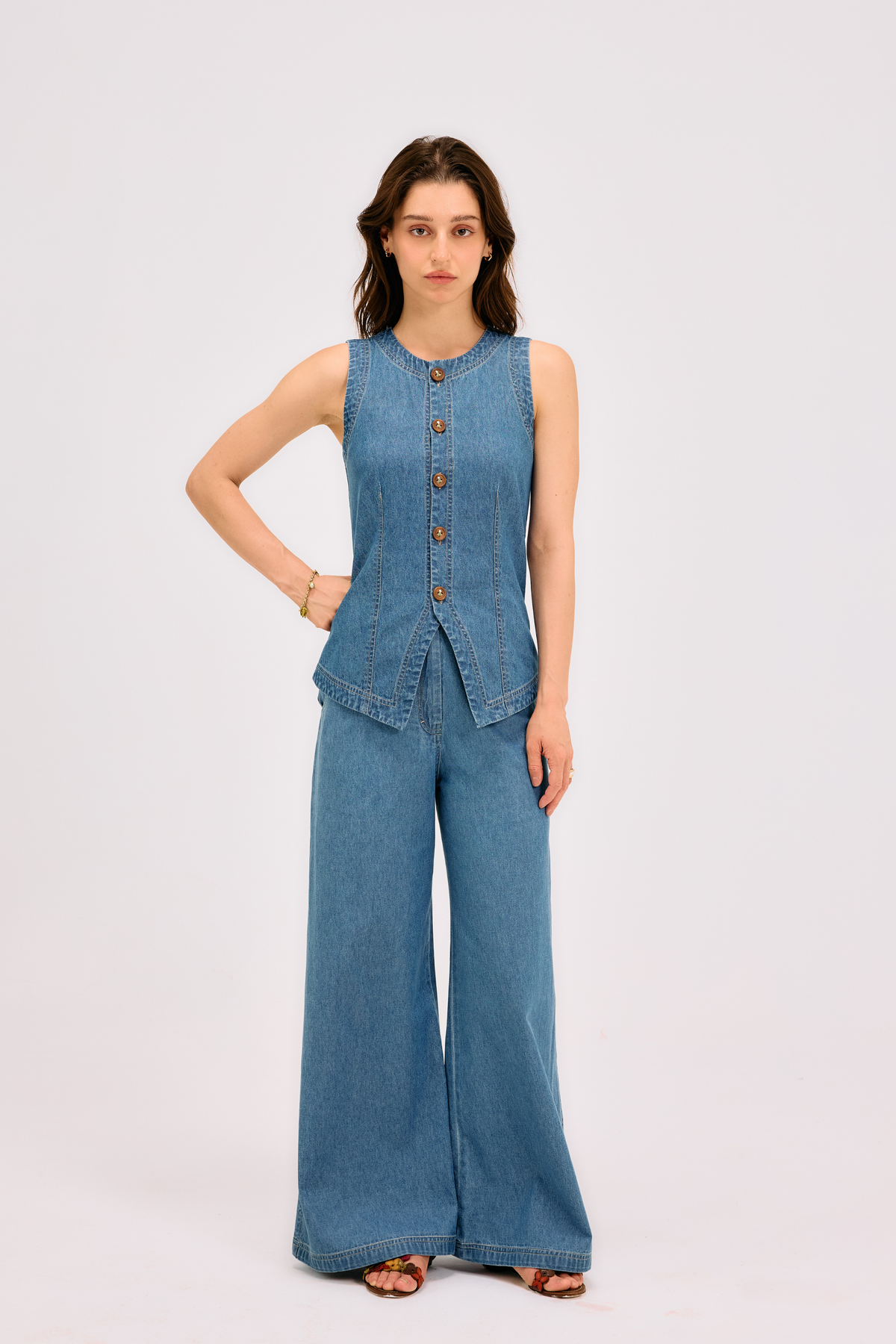 The Rooted Sustainable Denim Waistcoat
