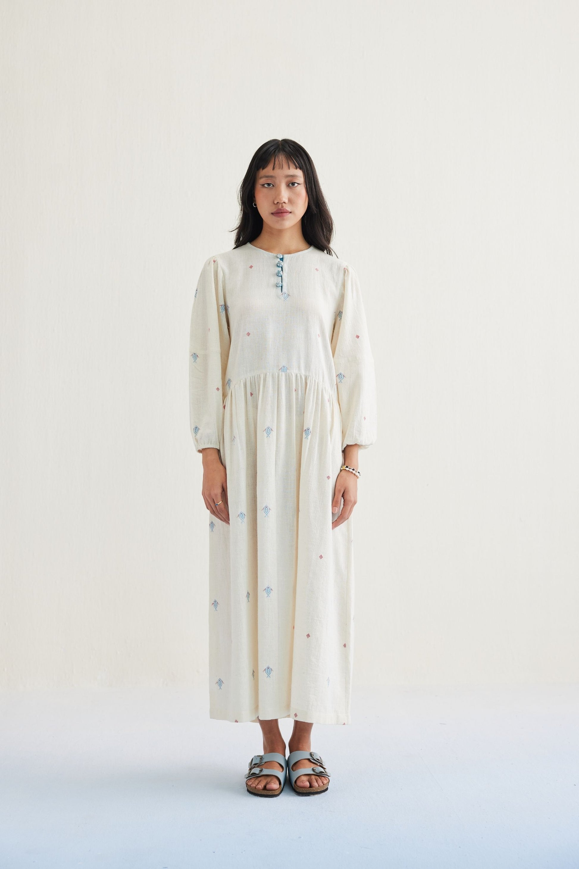 The Shoal Handwoven Kala Cotton Maxi Dress