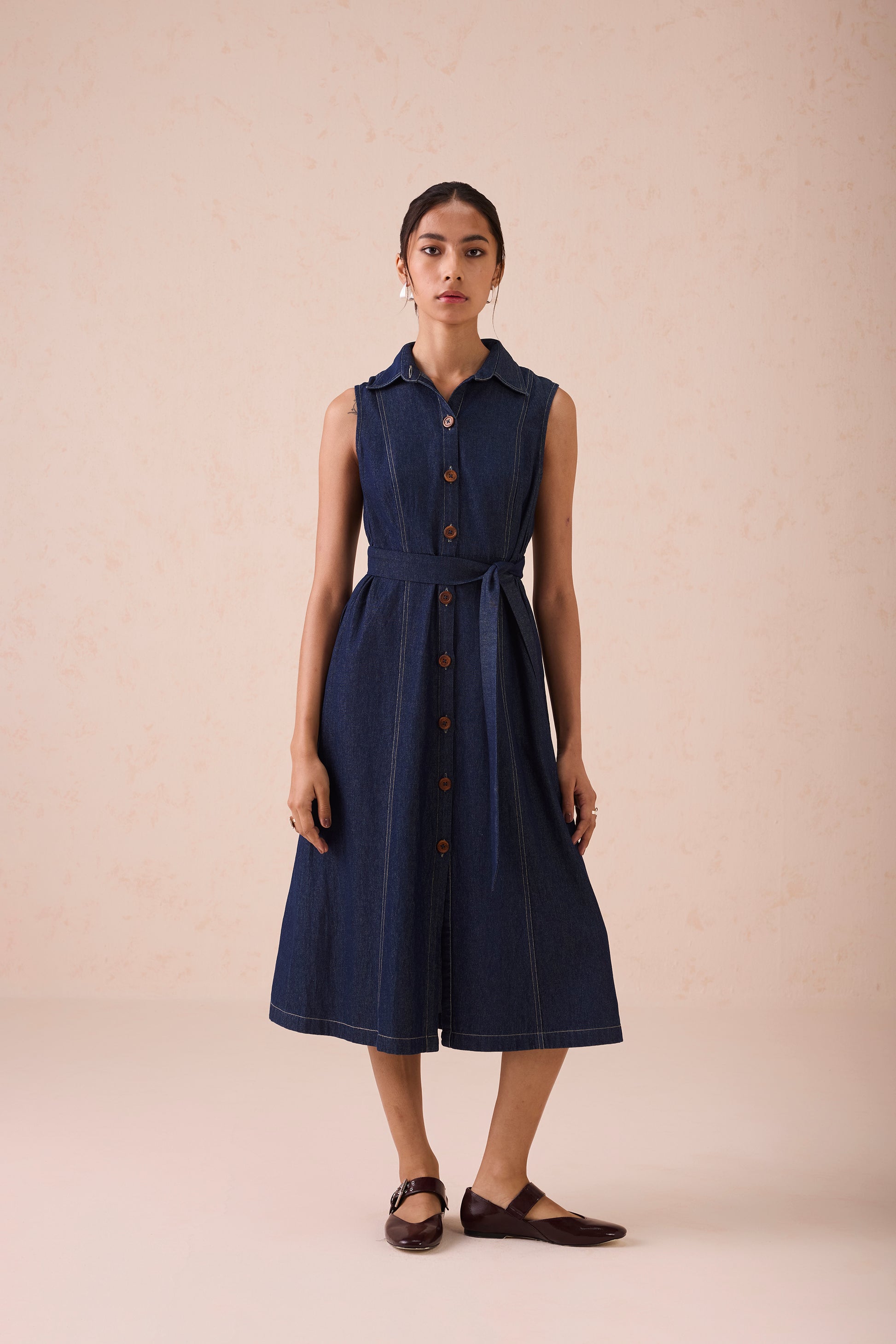 The Sunrise Denim Midi Dress | SUI Sui The Sunrise Denim Midi Dress | SUI Sui