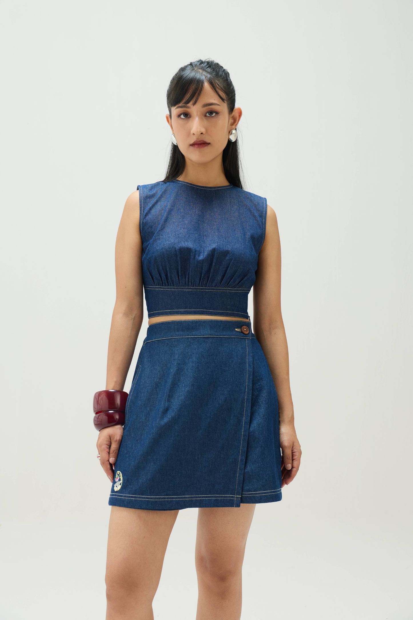 The Wave Sustainable Denim Skort