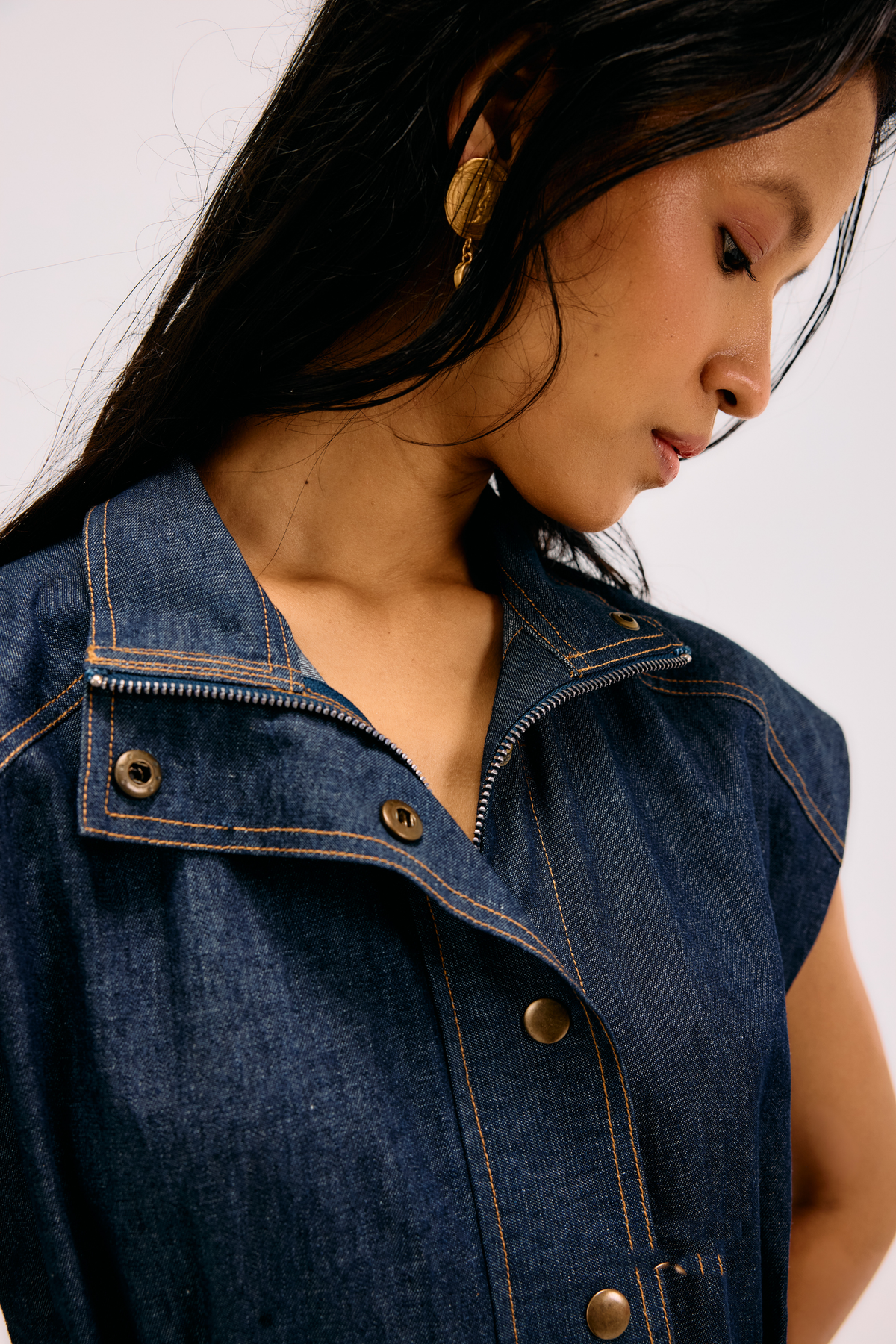 Twilight Glow Sustainable Denim Dress