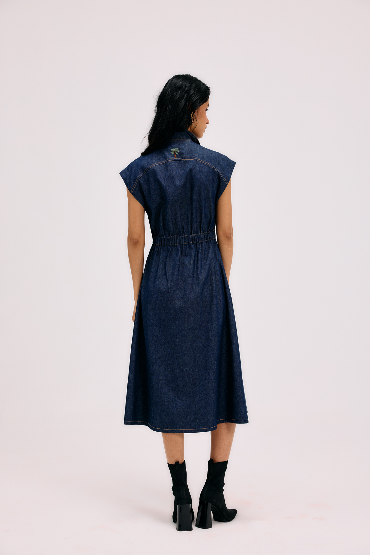 Twilight Glow Sustainable Denim Dress