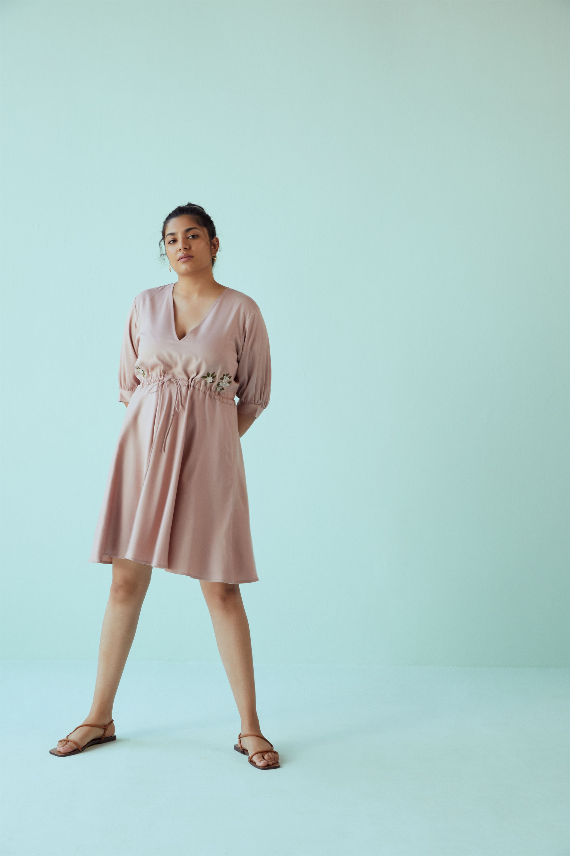 Easy breezy tencel v neck midi dress