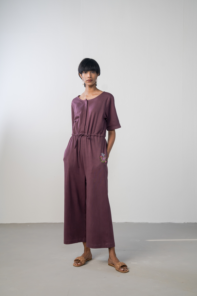 The Purple Garden organic cotton knit jumpsuit