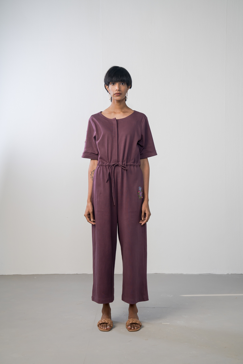 The Purple Garden organic cotton knit jumpsuit