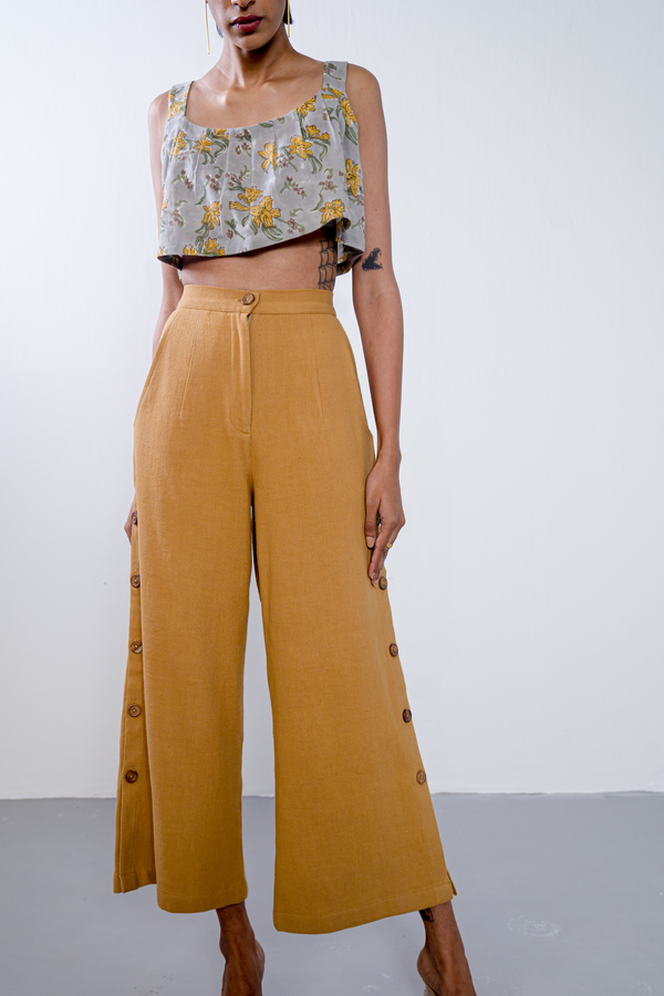 Golden Sky handwoven organic cotton trousers