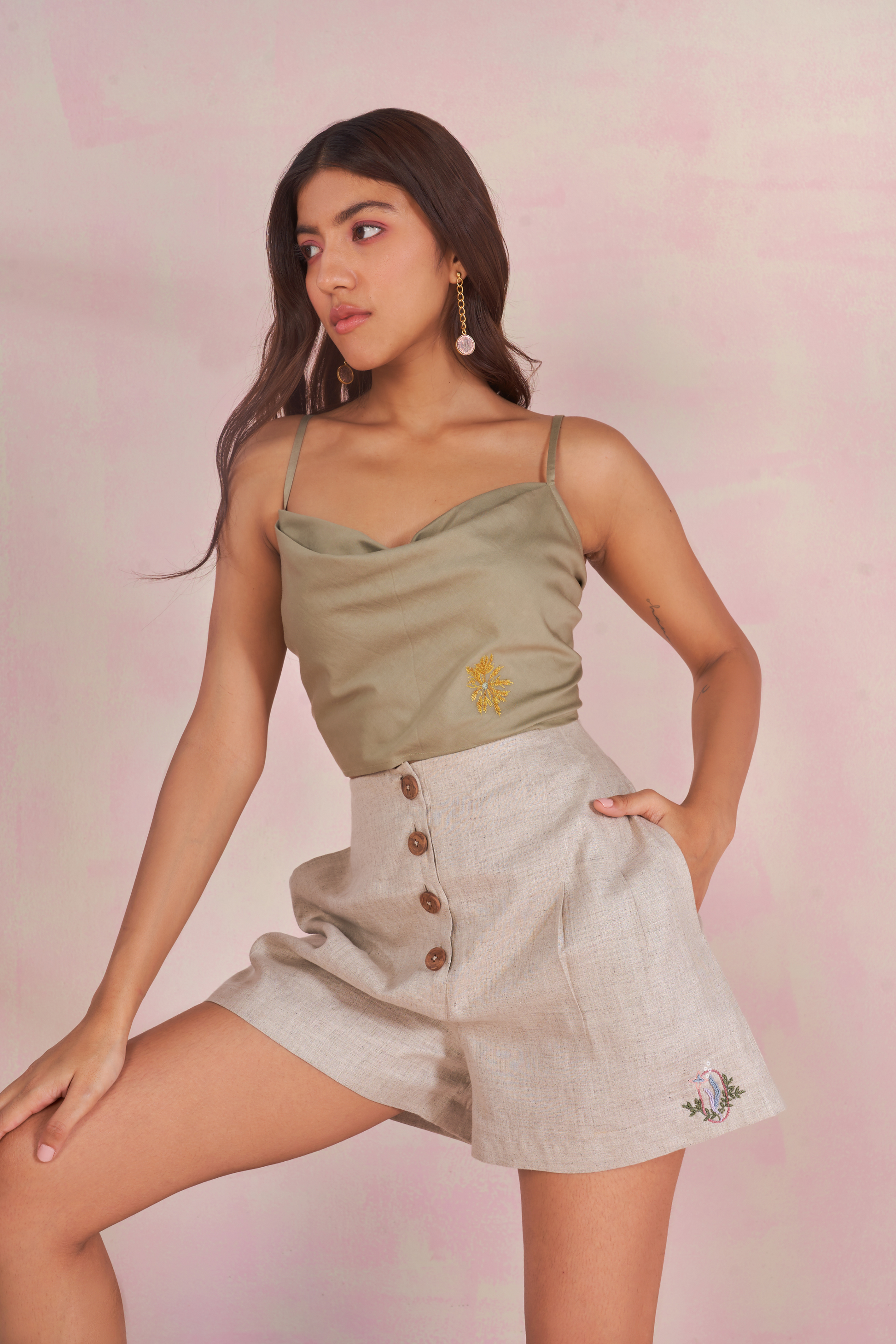 The Sandy hemp shorts