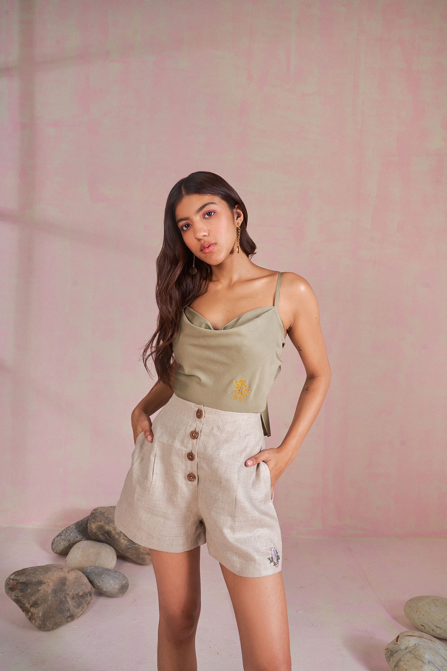 The Sandy hemp shorts