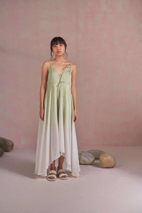 Green Sea lyocell maxi dress