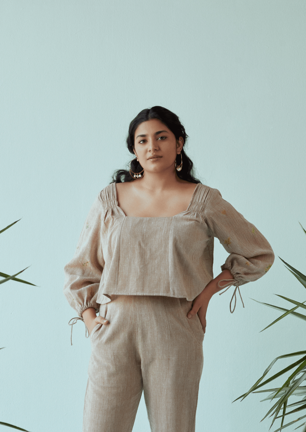 Summer Sun kala cotton crop top