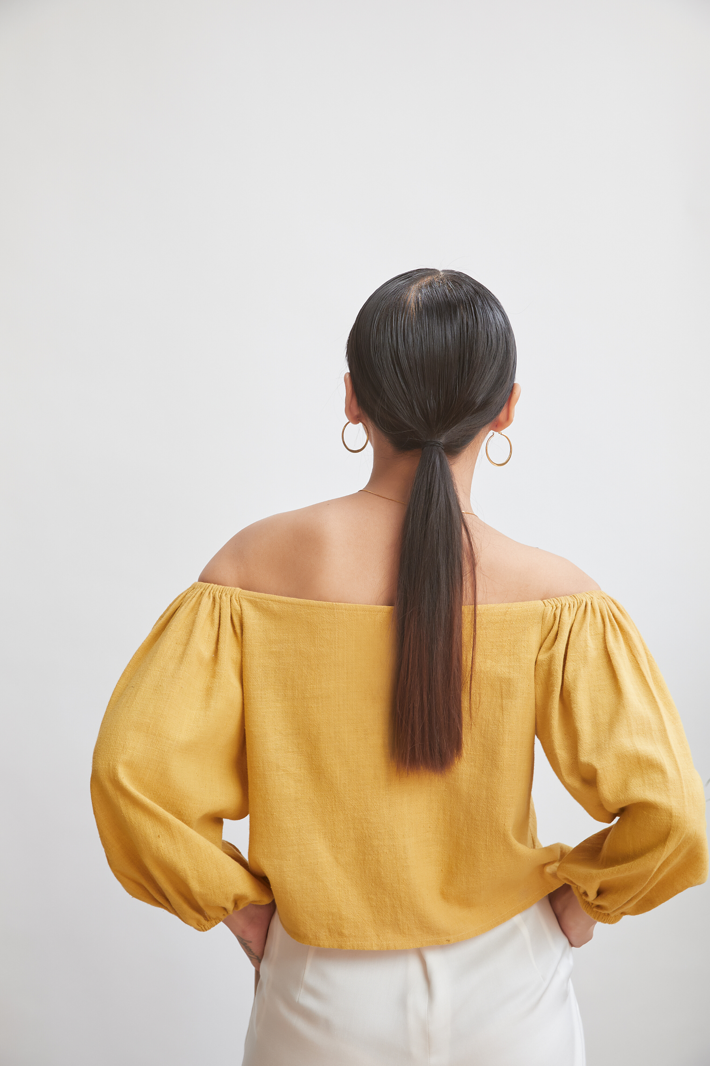 Afternoon Light off-the-shoulder top