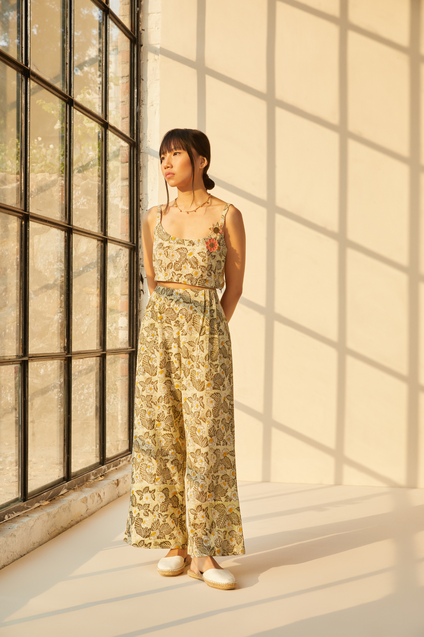 Daisy Moon handwoven organic cotton trousers