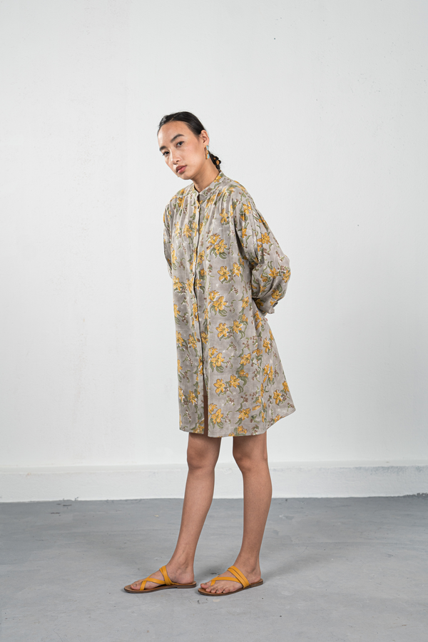 Lily Love handwoven organic cotton shirt dress