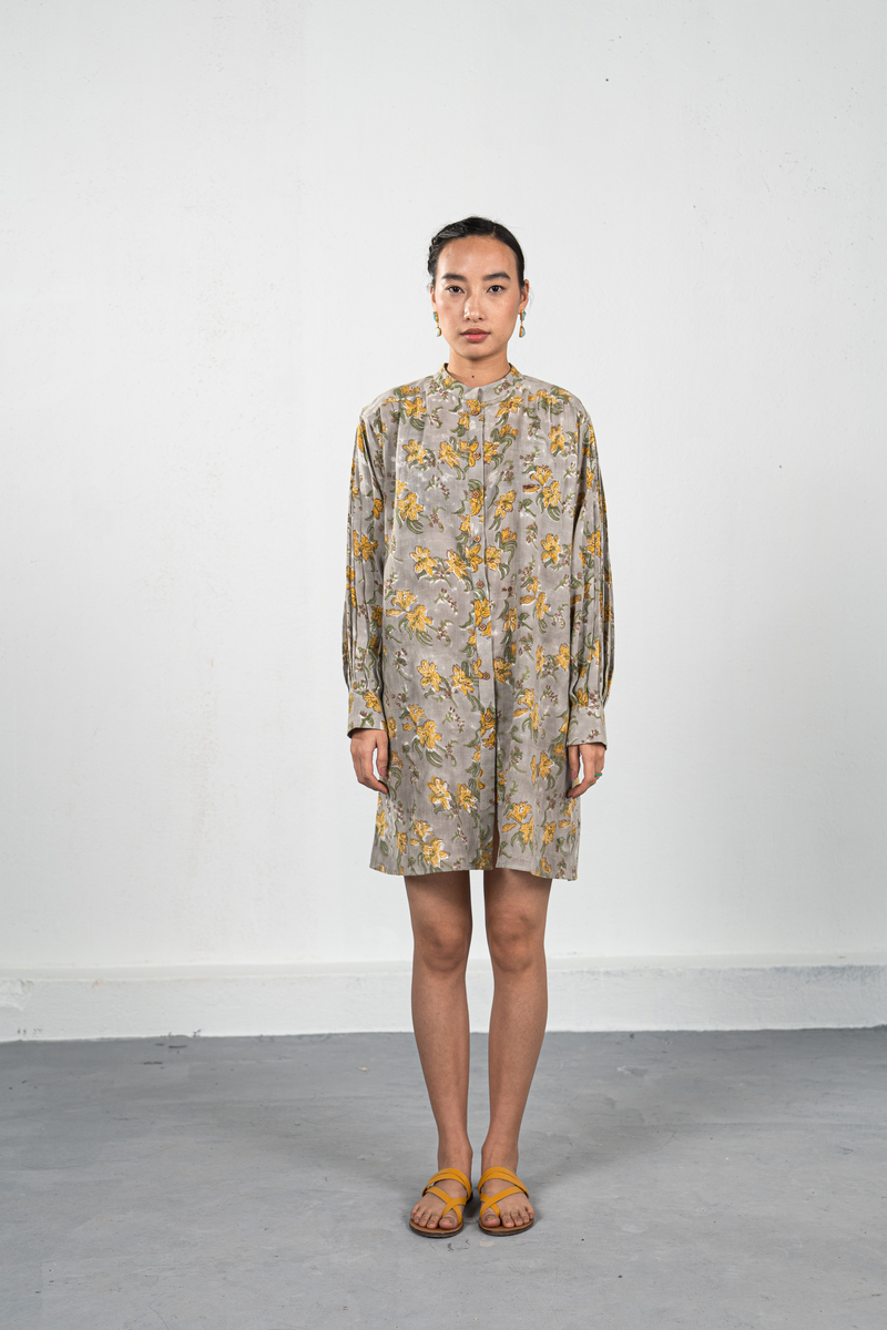 Lily Love handwoven organic cotton shirt dress