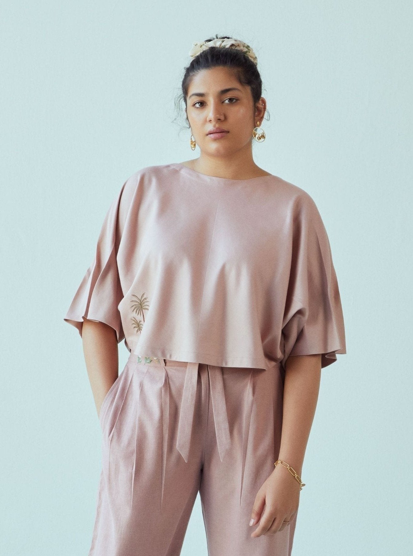 Palm Dusk tencel top