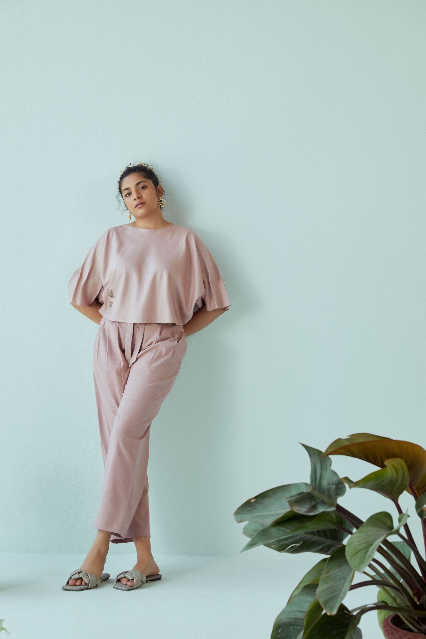 Palm Dusk tencel top