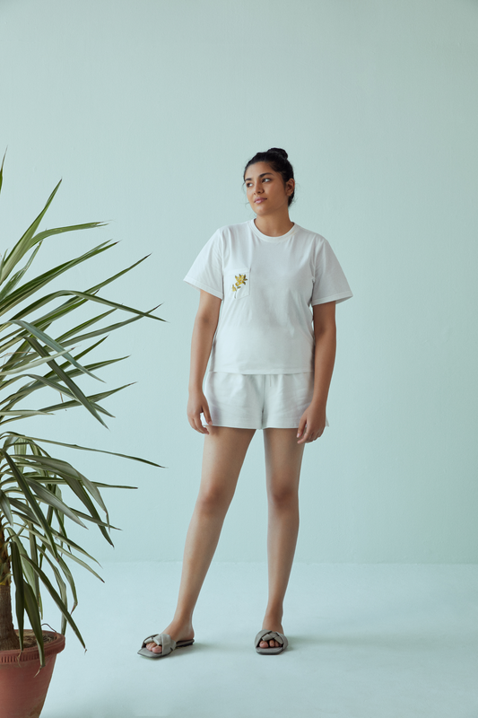 The pamly organic cotton knit set