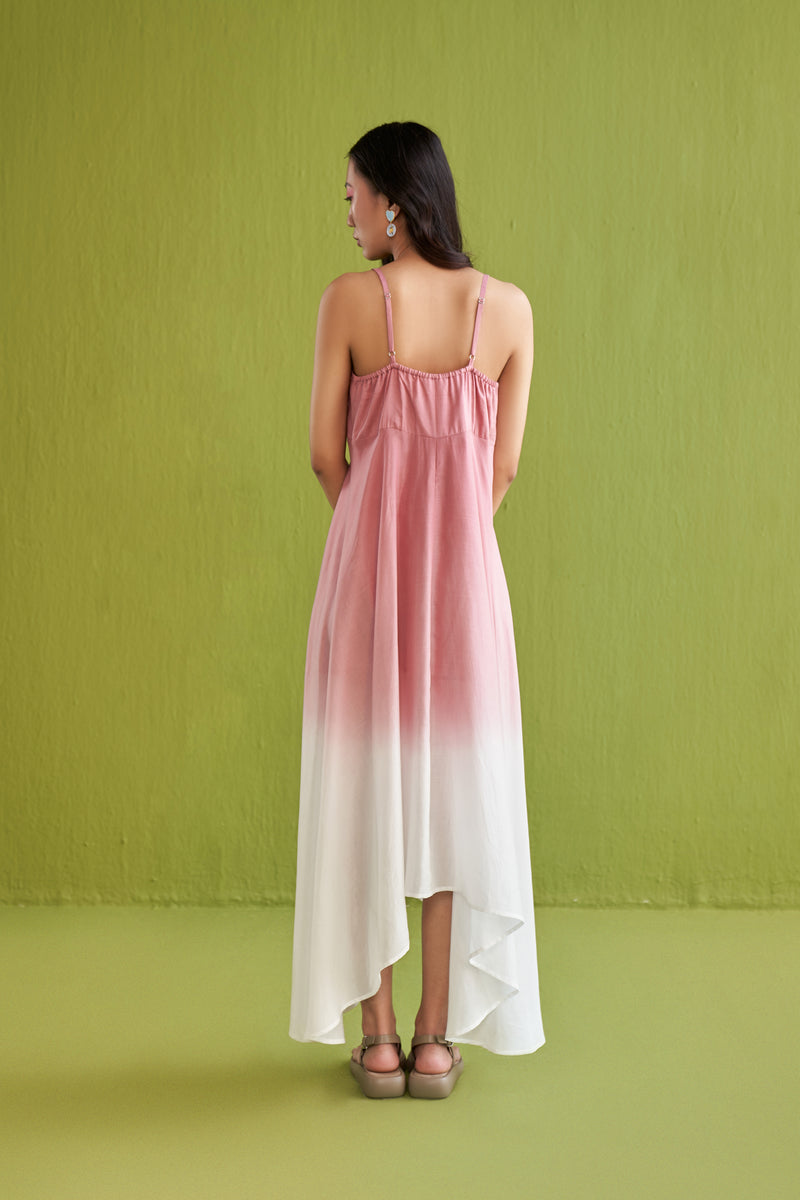 Pink Sea Lyocell Maxi Dress