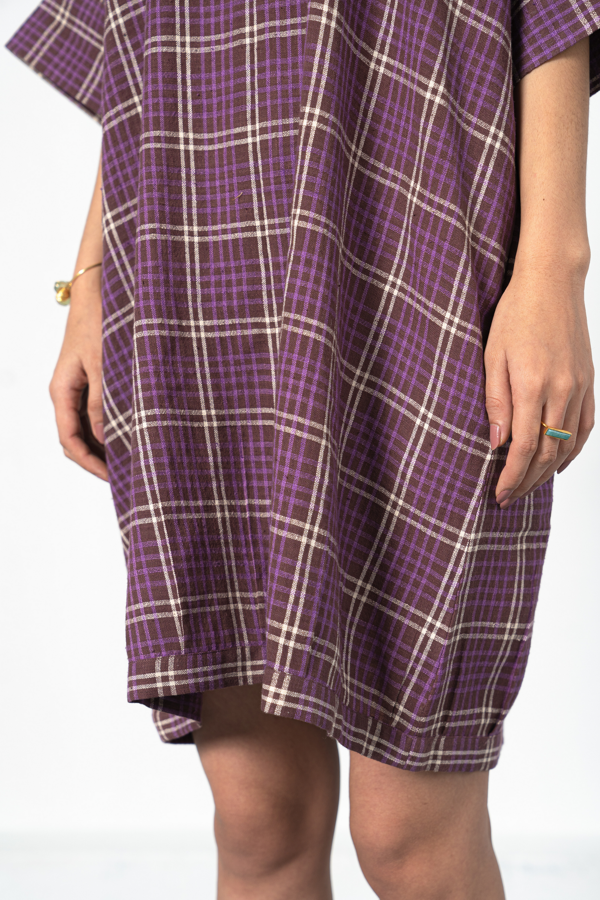 Purple Fields handwoven organic cotton dress