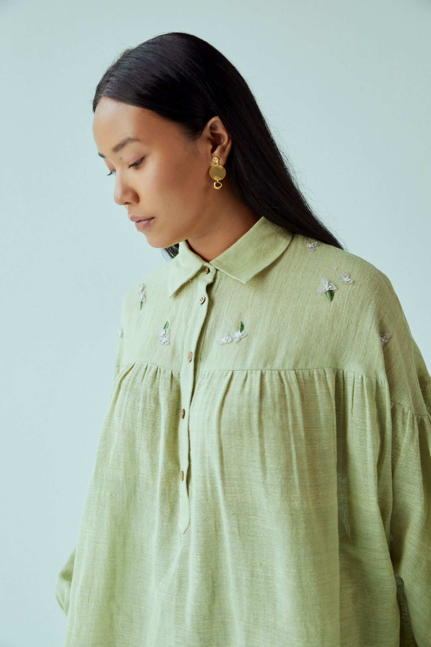 Summer Dream handwoven organic cotton shirt
