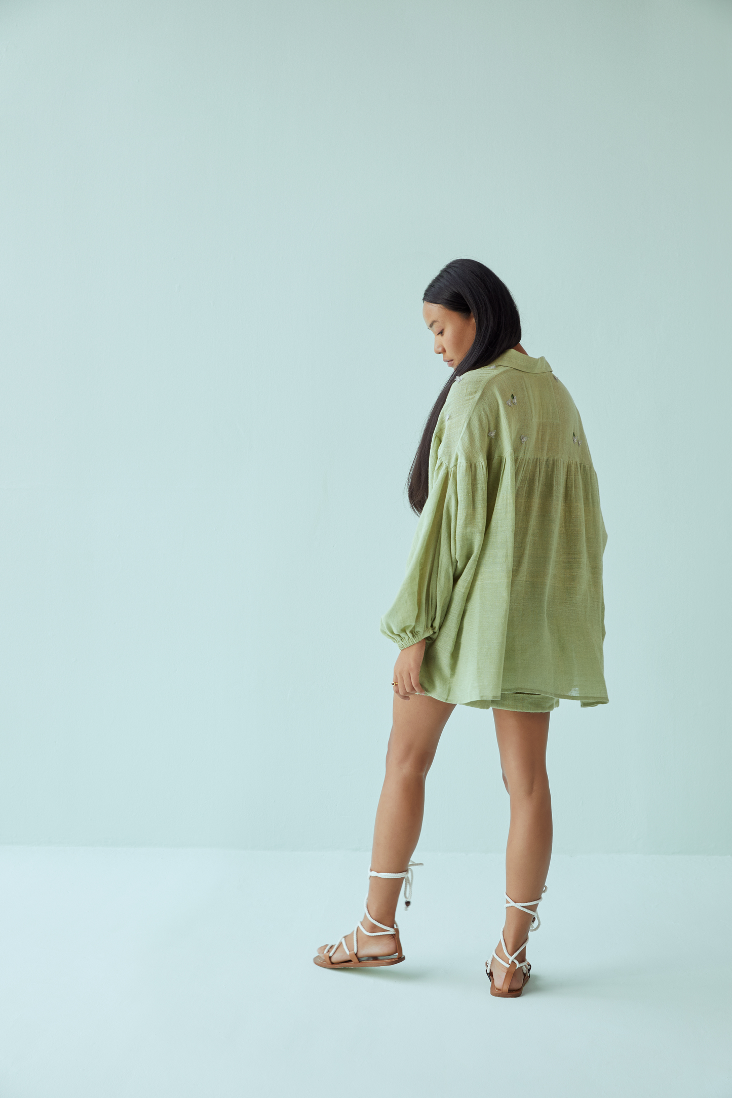 Summer Dream handwoven organic cotton shirt