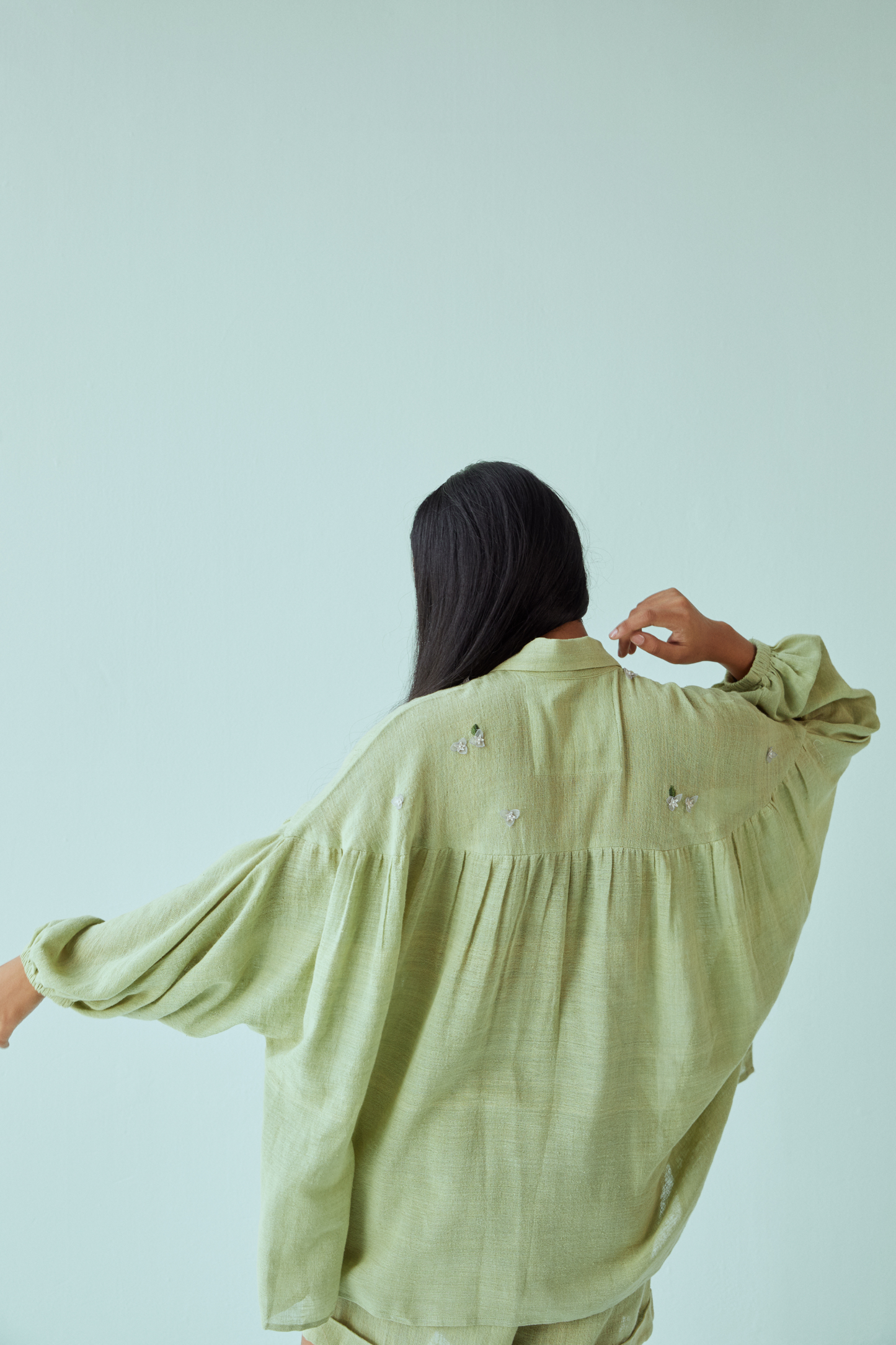 Summer Dream handwoven organic cotton shirt