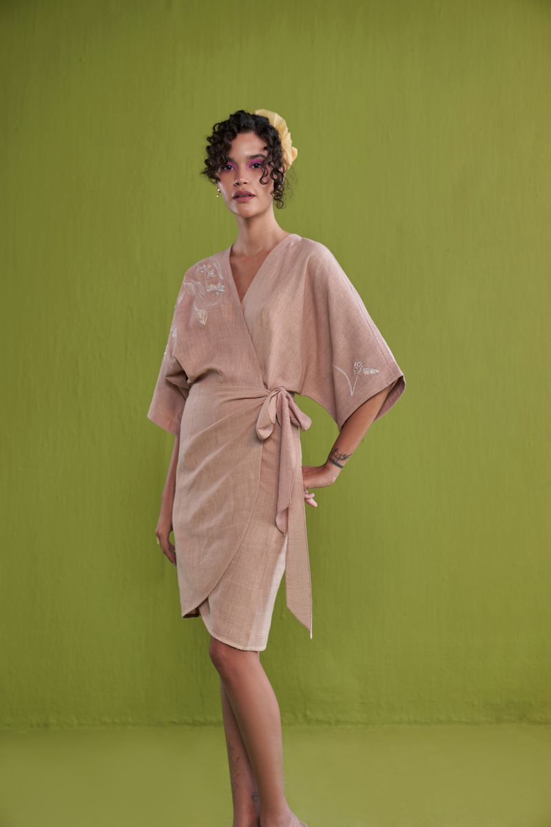 Summer Soul Handwoven Organic Cotton Wrap Dress