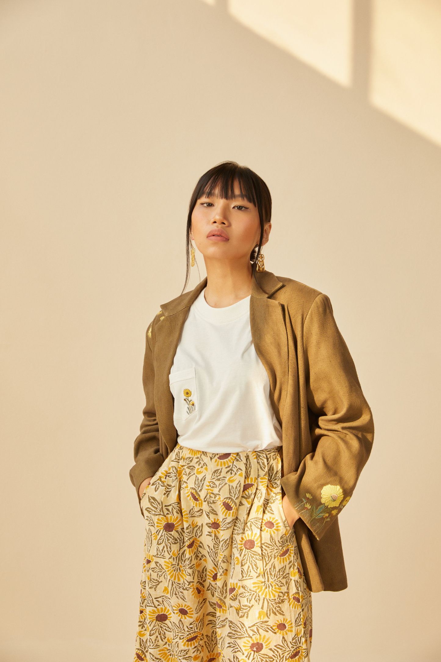 Sunflower Soul handwoven organic cotton blazer