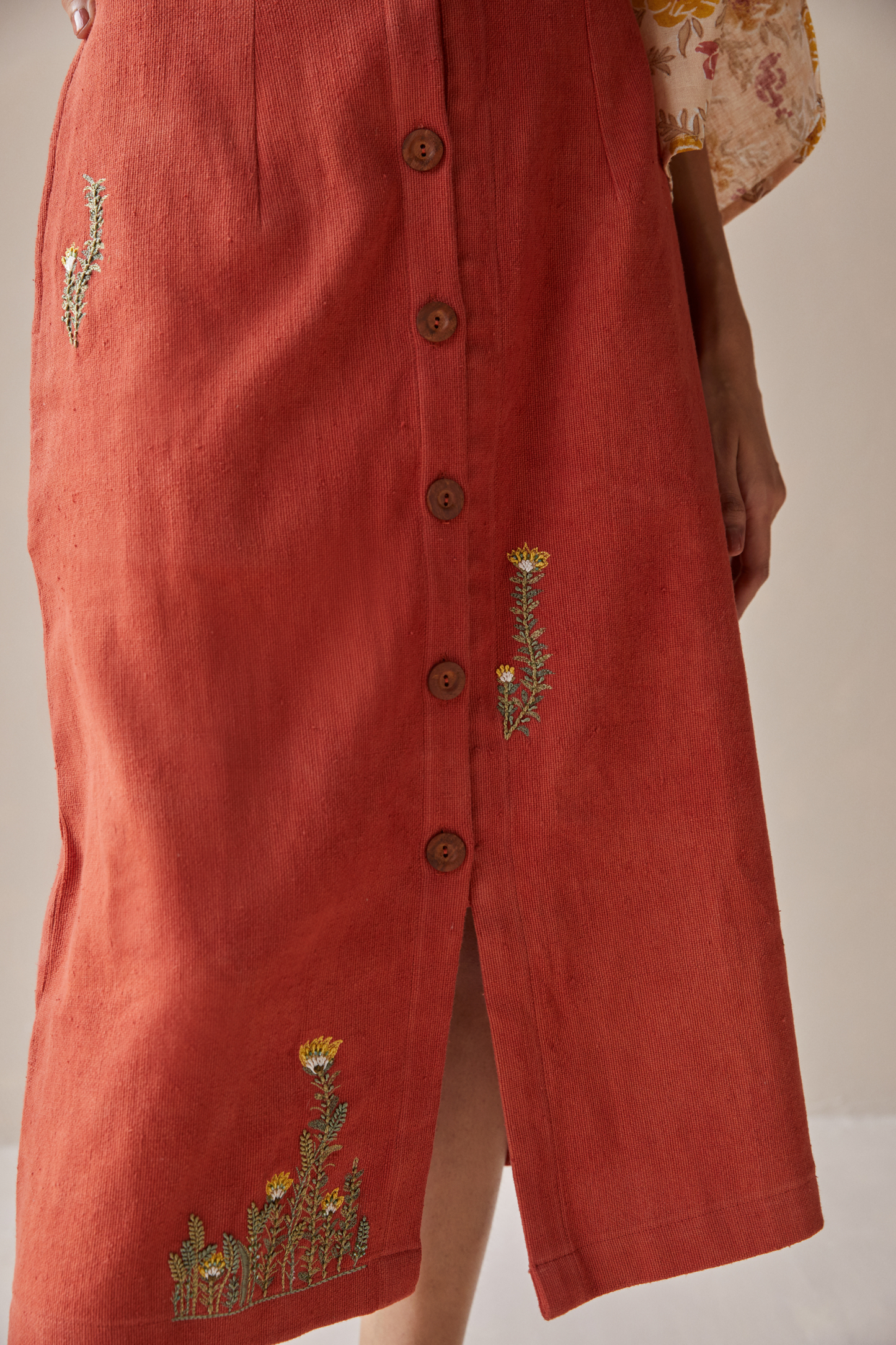 The Bloom handwoven organic cotton skirt