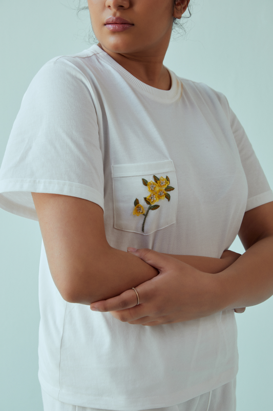 The bloom organic cotton knit t shirt