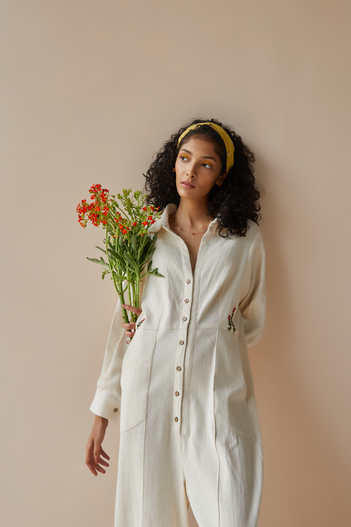The Cliffside handwoven organic cotton jumpsuit