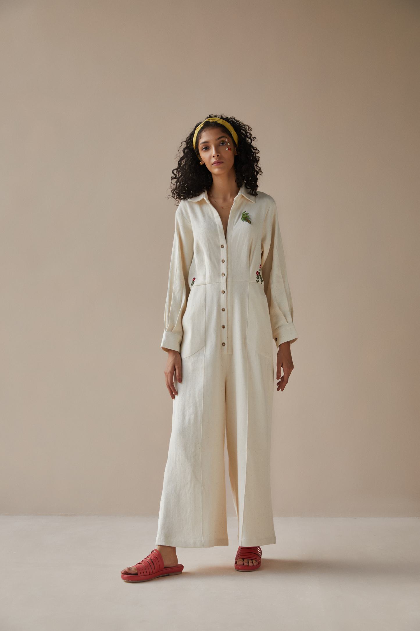 The Cliffside handwoven organic cotton jumpsuit