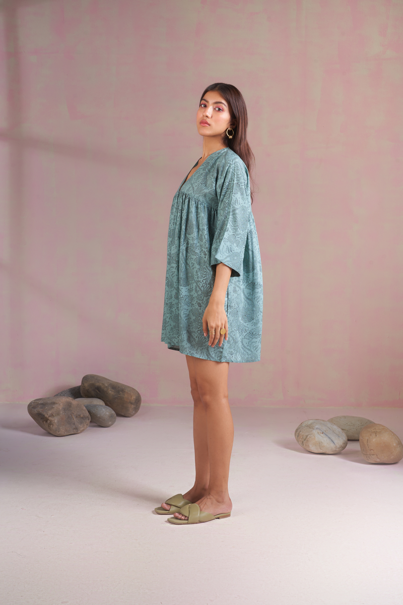 The Coral tencel kaftan dress