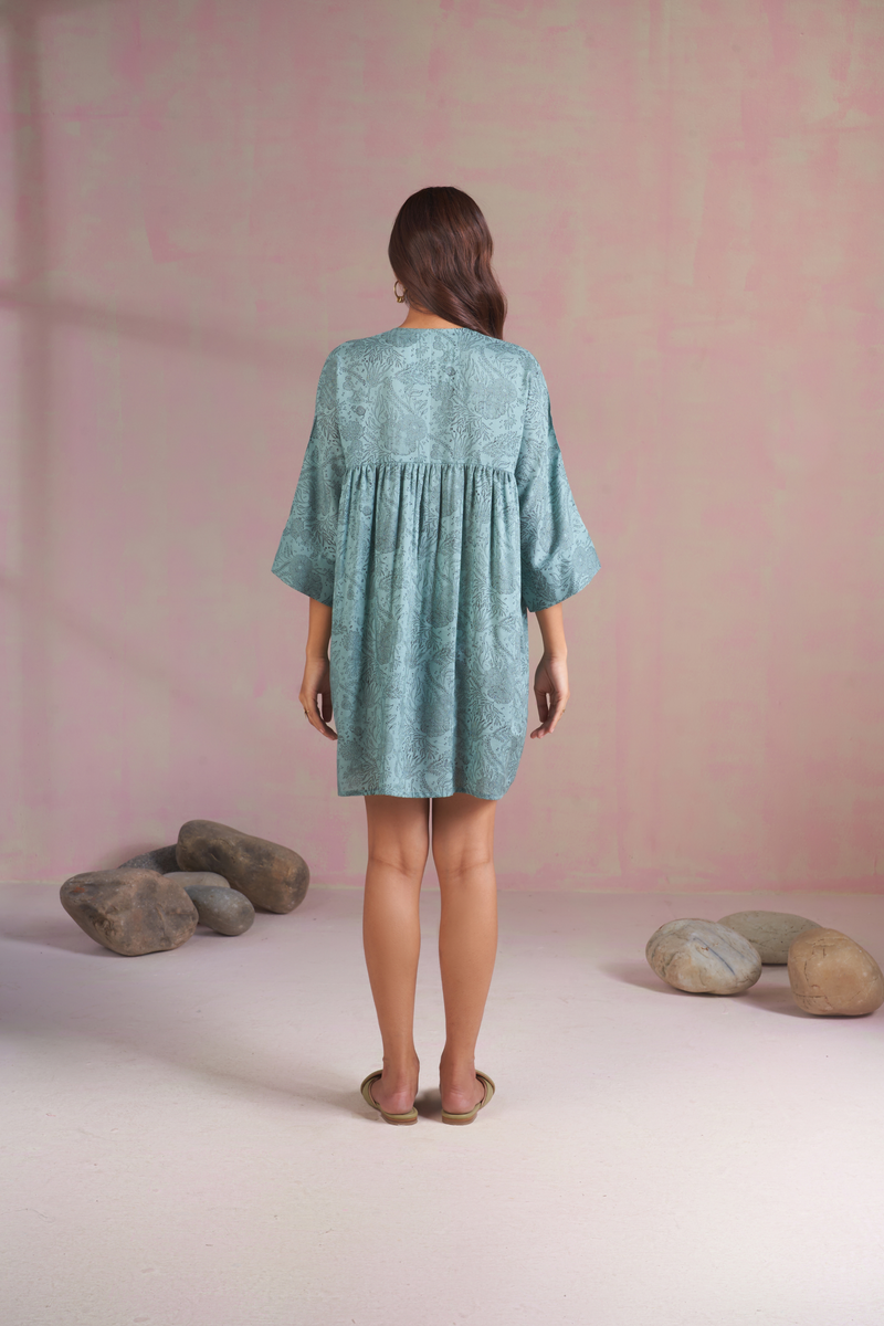 The Coral tencel kaftan dress