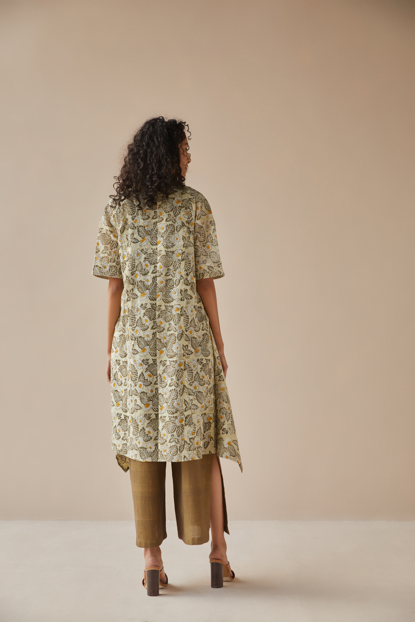 The Daisy Dream handwoven organic cotton gilet