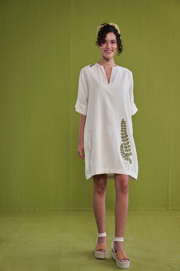 The Everyday Fern Handwoven Organic Cotton Dress