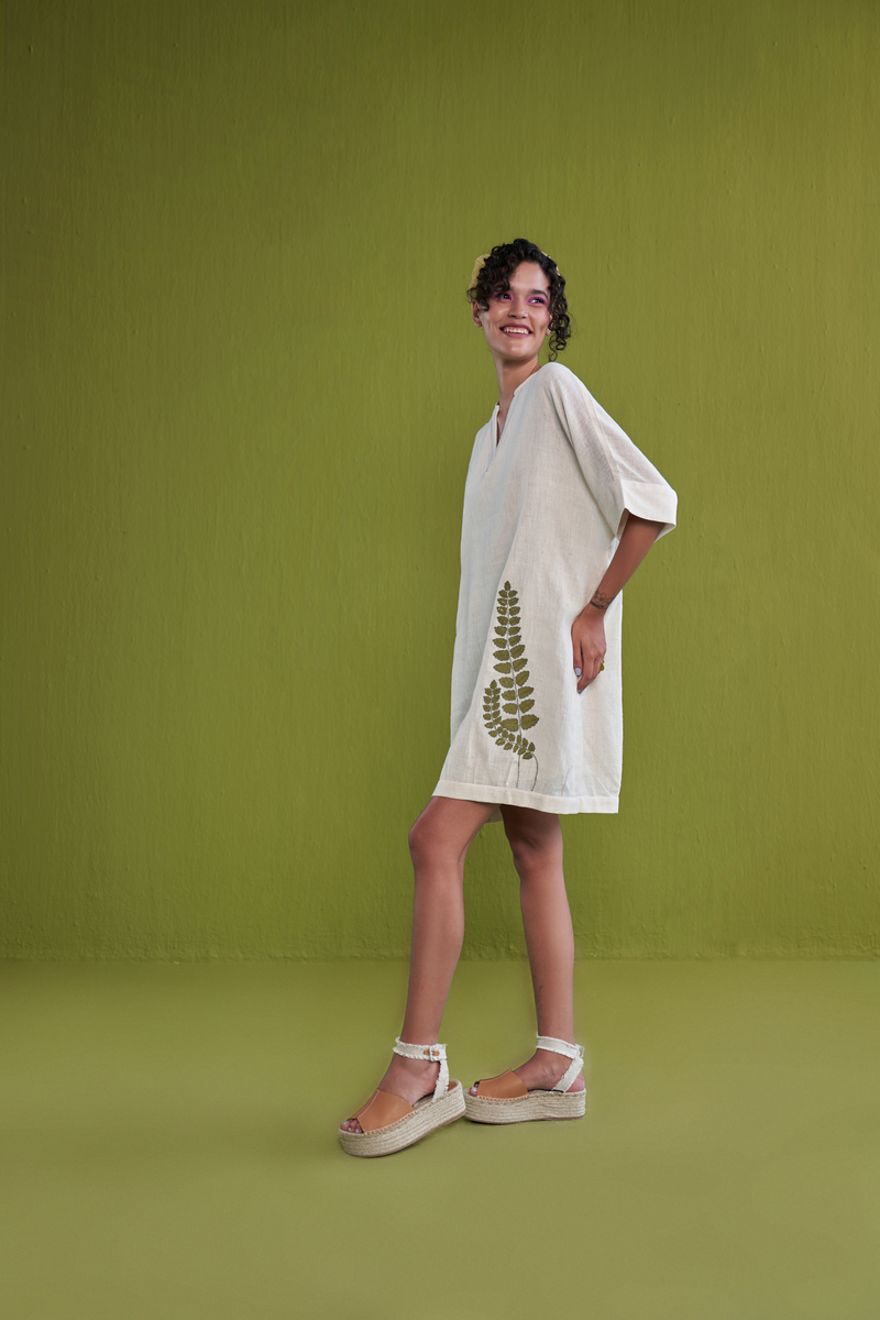 The Everyday Fern Handwoven Organic Cotton Dress