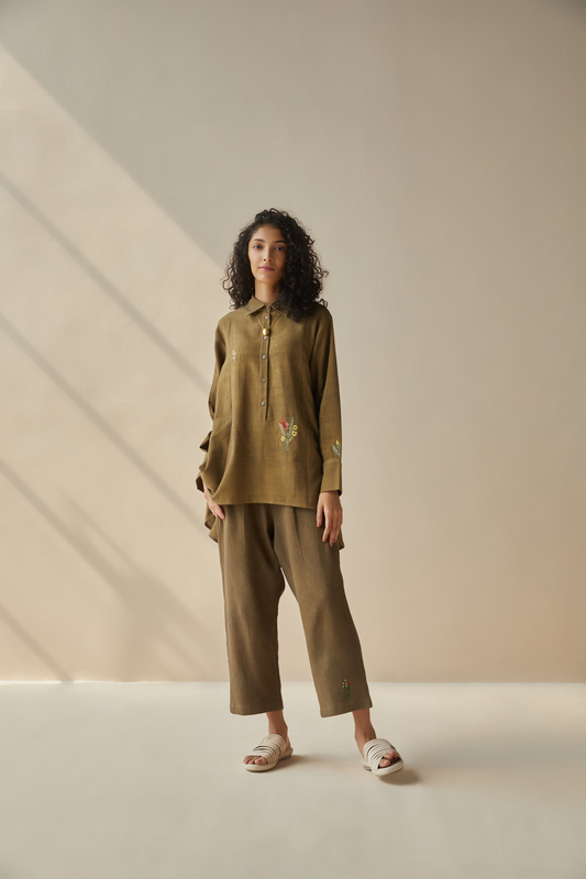 The Hills handwoven organic cotton shirt