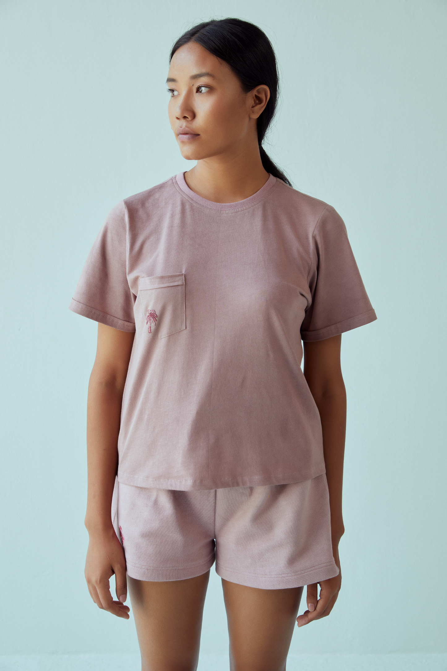The Palmy organic cotton knit set