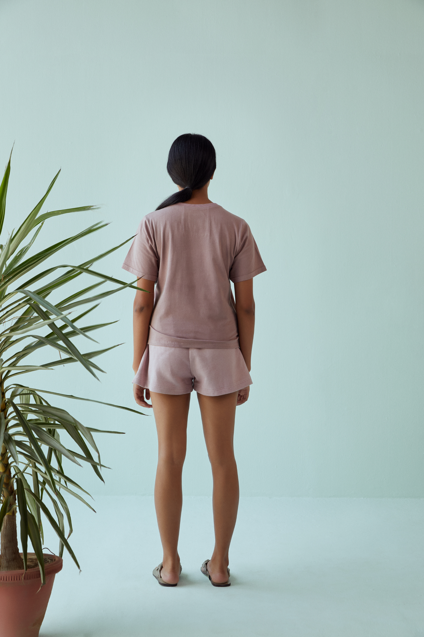 The Palmy organic cotton knit set