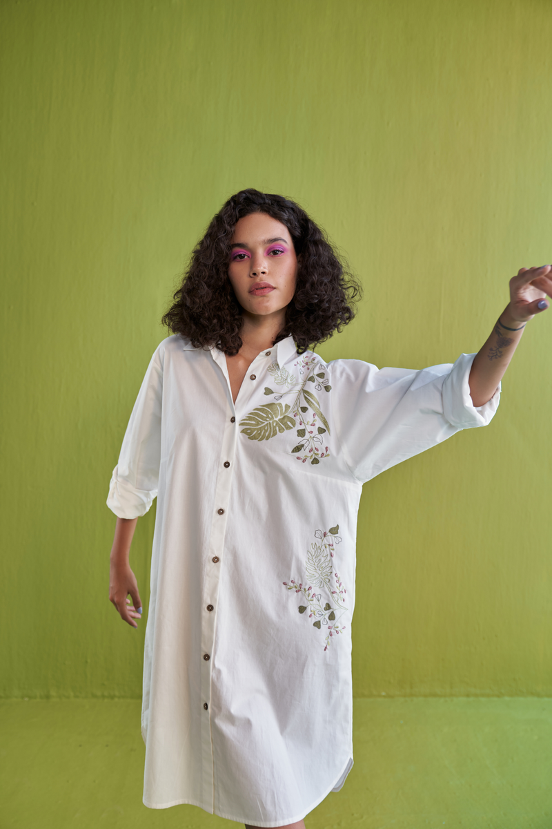 Organic cotton shirt dress sales