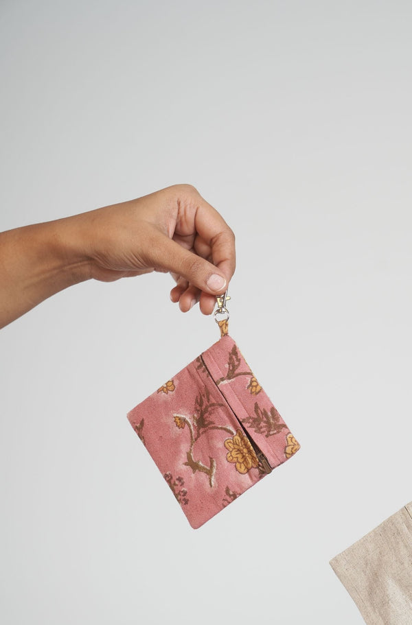 Pink Dahlia Pouch
