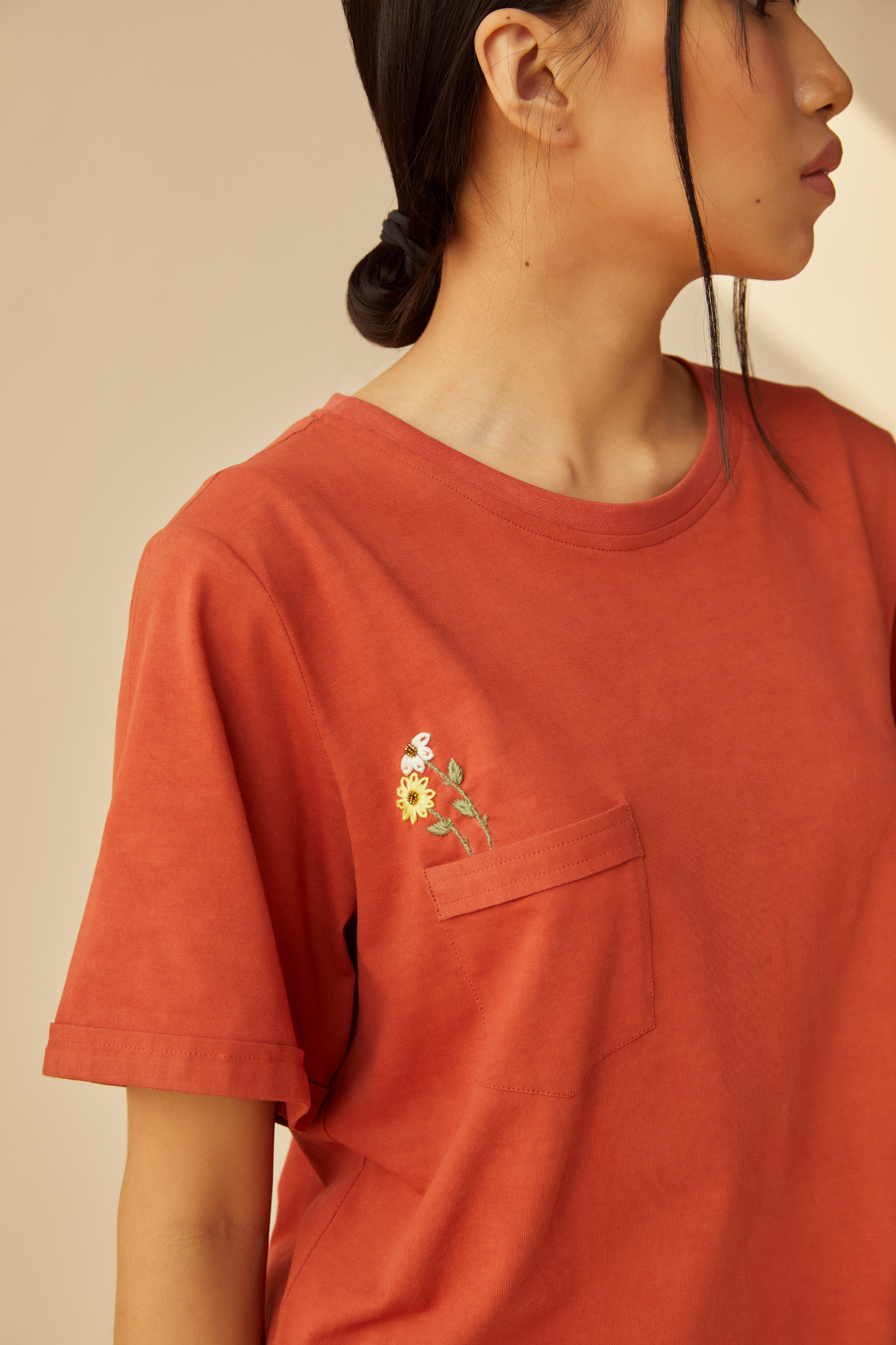 The Wildflower organic cotton knit t-shirt